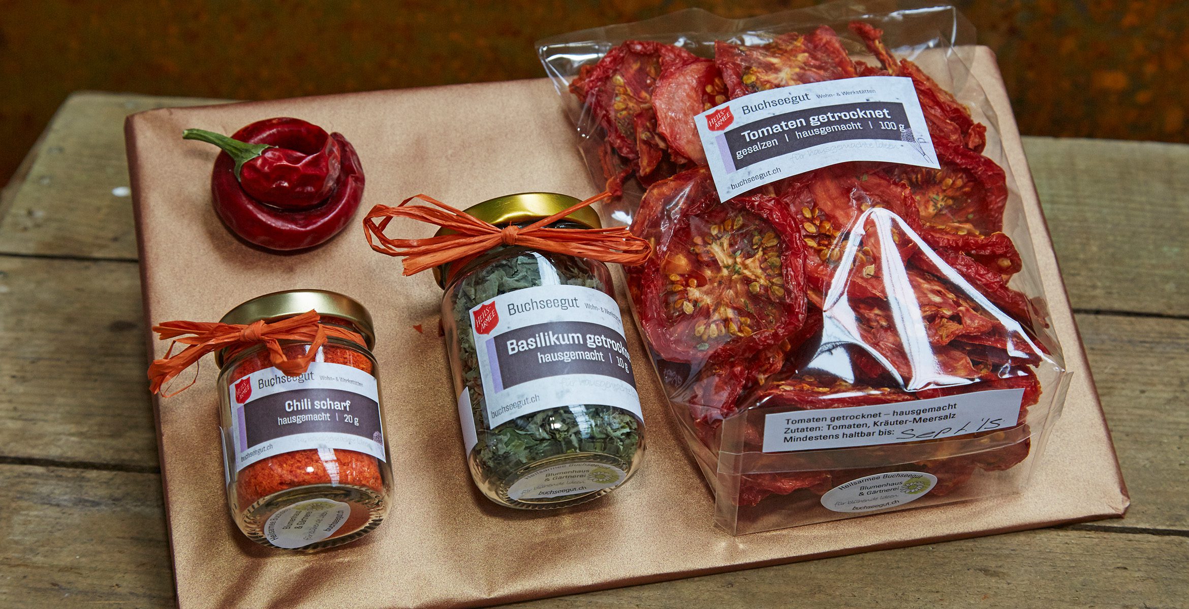 Delikatessen aus der Gärtnereiproduktion